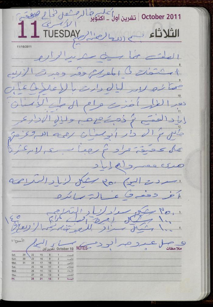The Diary of Fadeyyeh Darabe, Dura- Hebron, 2011
