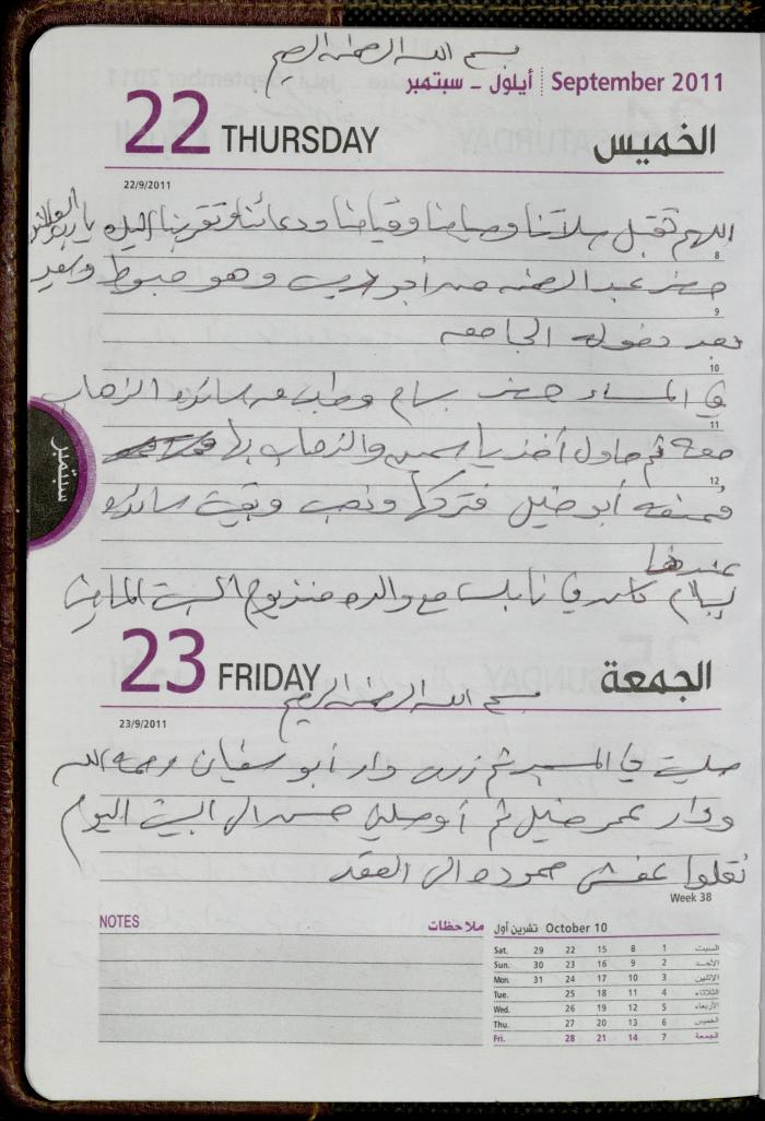 The Diary of Fadeyyeh Darabe, Dura- Hebron, 2011
