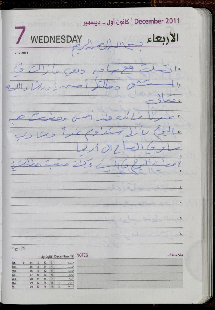 The Diary of Fadeyyeh Darabe, Dura- Hebron, 2011