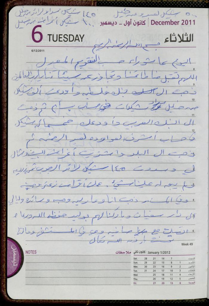 The Diary of Fadeyyeh Darabe, Dura- Hebron, 2011
