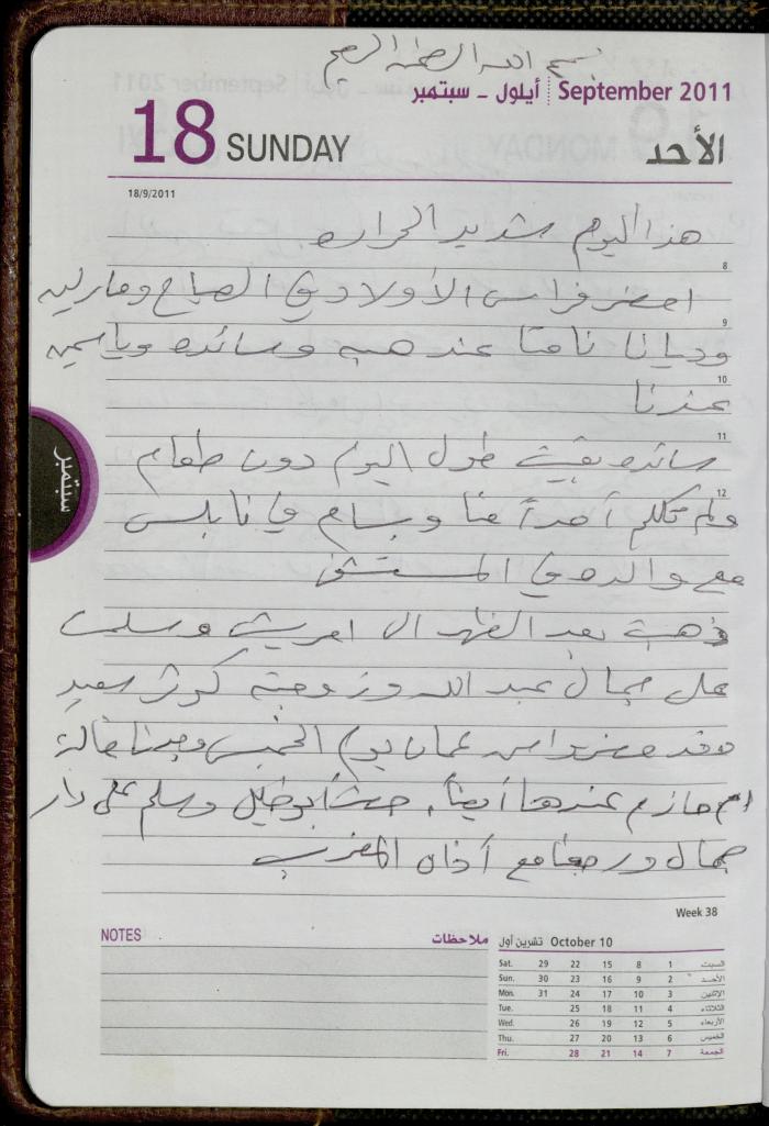 The Diary of Fadeyyeh Darabe, Dura- Hebron, 2011