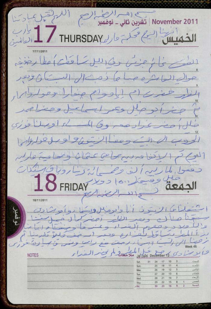 The Diary of Fadeyyeh Darabe, Dura- Hebron, 2011
