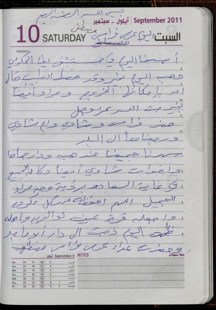 The Diary of Fadeyyeh Darabe, Dura- Hebron, 2011