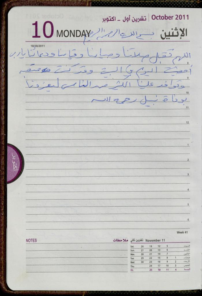 The Diary of Fadeyyeh Darabe, Dura- Hebron, 2011