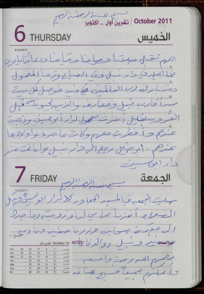 The Diary of Fadeyyeh Darabe, Dura- Hebron, 2011