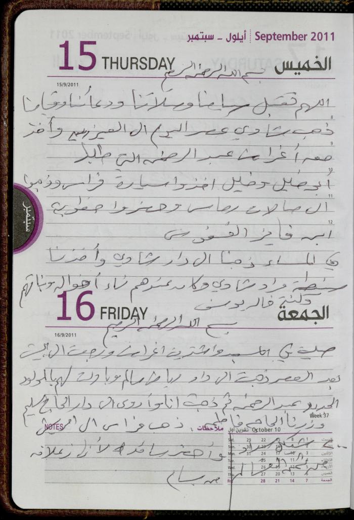 The Diary of Fadeyyeh Darabe, Dura- Hebron, 2011