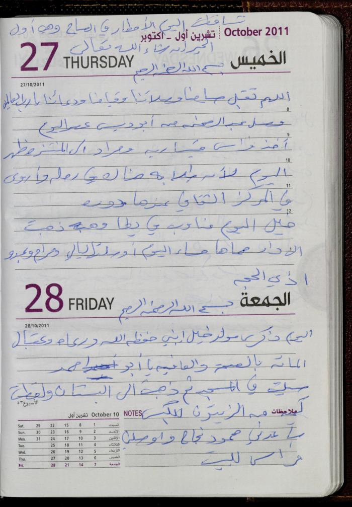 The Diary of Fadeyyeh Darabe, Dura- Hebron, 2011