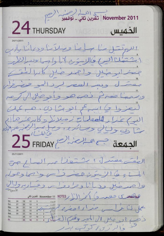 The Diary of Fadeyyeh Darabe, Dura- Hebron, 2011