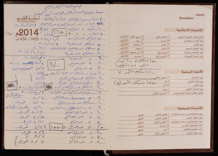 دفتر يوميات فضية الدرابيع، دورا- الخليل، 2014