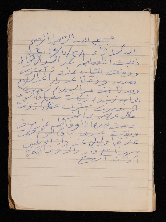 دفتر يوميات فضية الدرابيع، دورا- الخليل، 2014