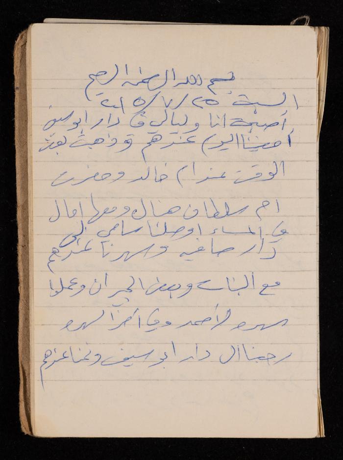 دفتر يوميات فضية الدرابيع، دورا- الخليل، 2014