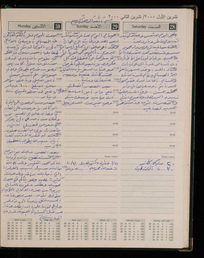 دفتر يوميات فضية الدرابيع، دورا- الخليل، 2000