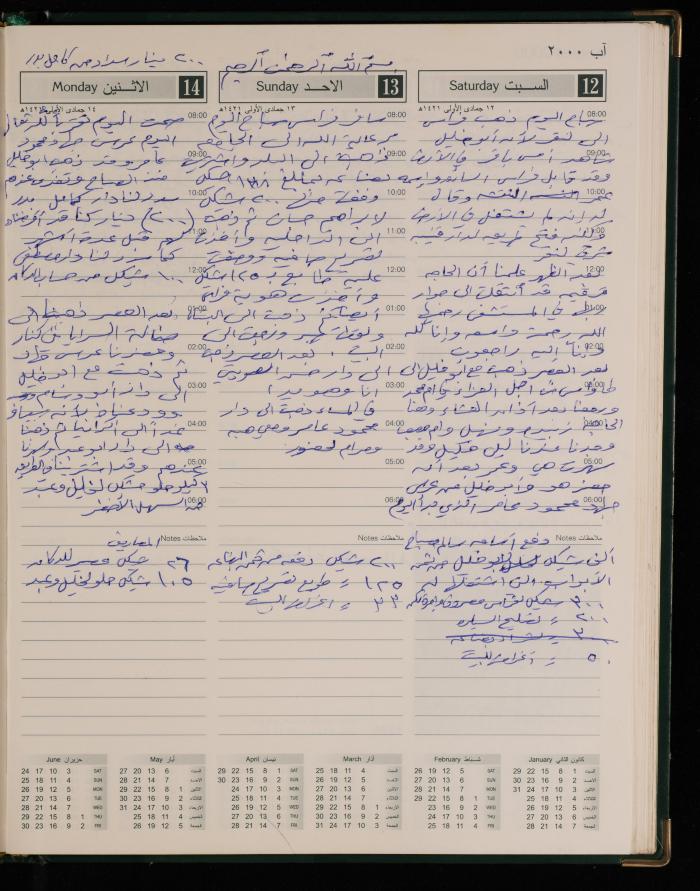 دفتر يوميات فضية الدرابيع، دورا- الخليل، 2000