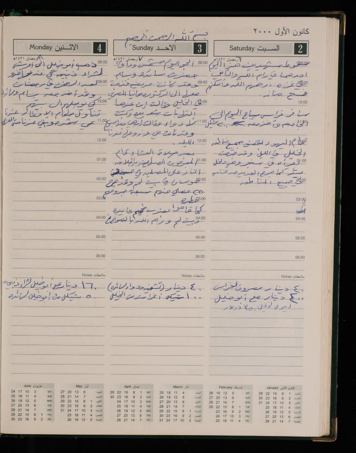 دفتر يوميات فضية الدرابيع، دورا- الخليل، 2000