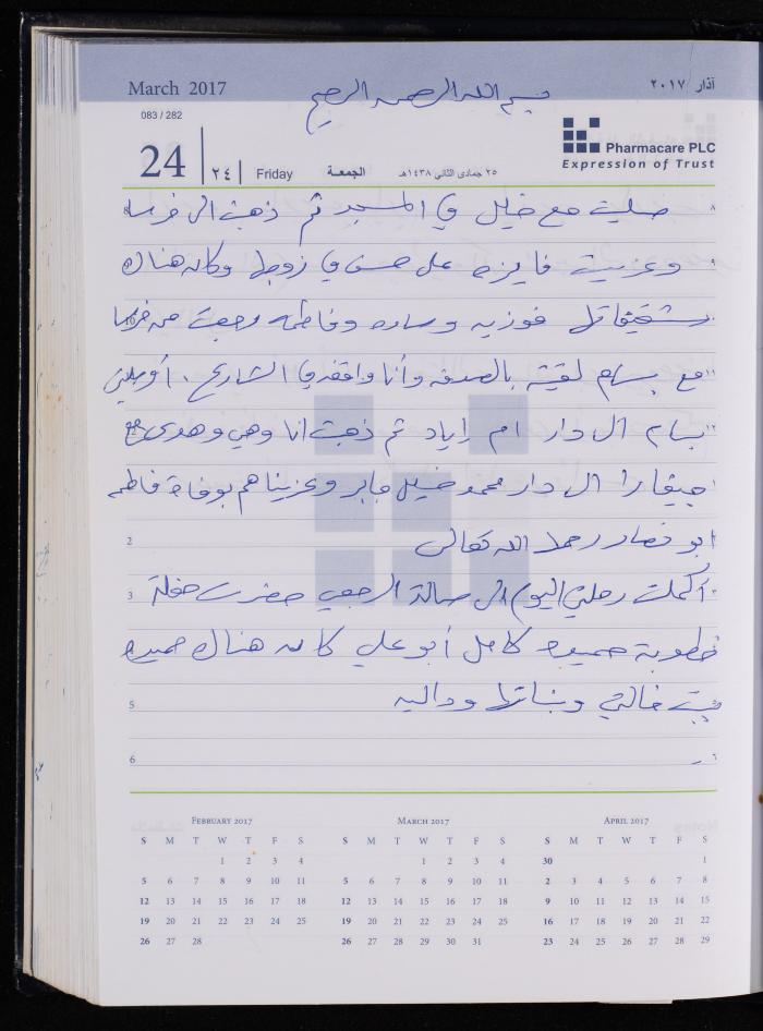 The Diary of Fadeyyeh Darabe, Dura- Hebron, 2017