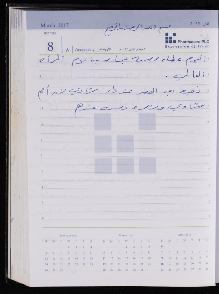 The Diary of Fadeyyeh Darabe, Dura- Hebron, 2017