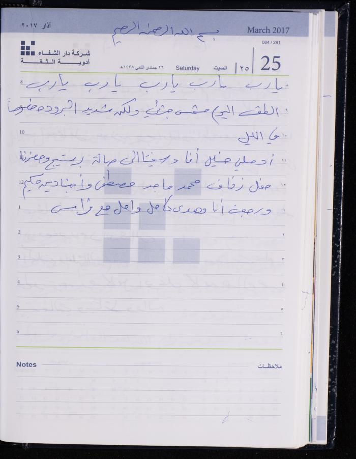 The Diary of Fadeyyeh Darabe, Dura- Hebron, 2017