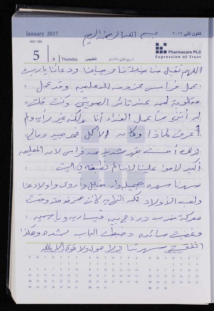 The Diary of Fadeyyeh Darabe, Dura- Hebron, 2017