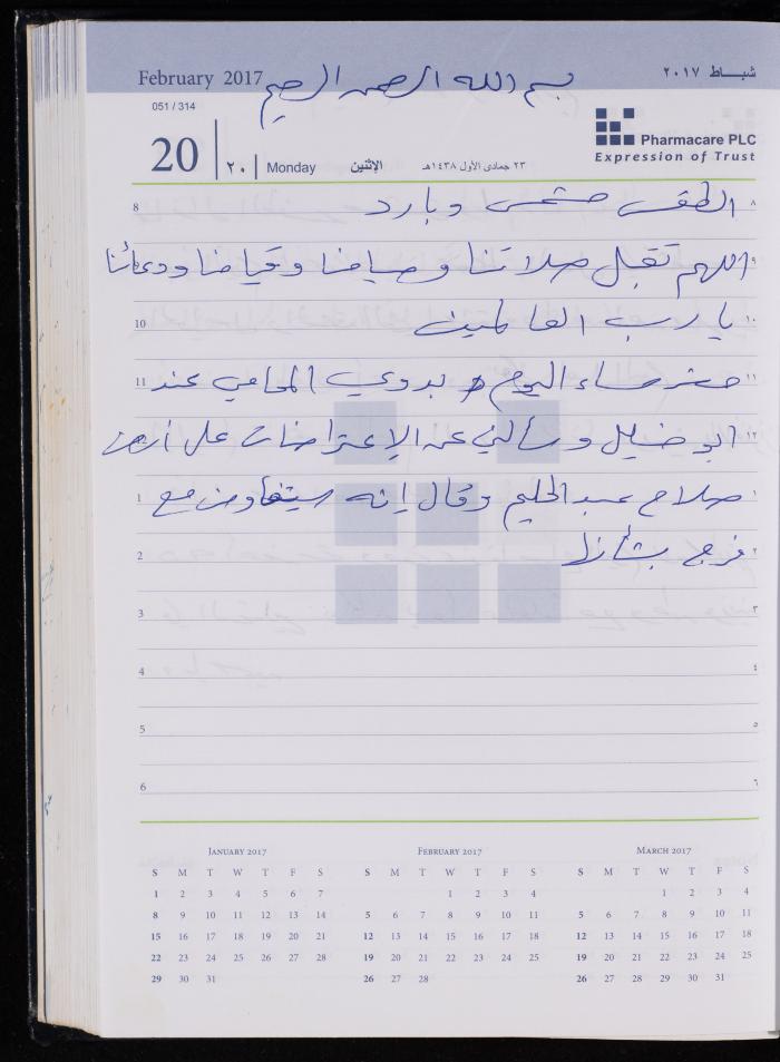 The Diary of Fadeyyeh Darabe, Dura- Hebron, 2017