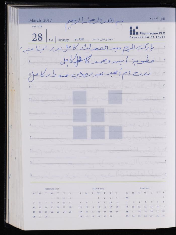 The Diary of Fadeyyeh Darabe, Dura- Hebron, 2017