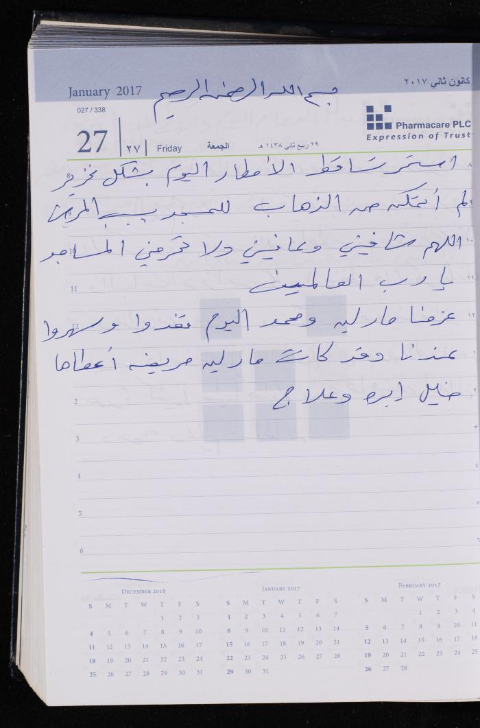 The Diary of Fadeyyeh Darabe, Dura- Hebron, 2017