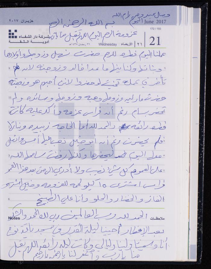 The Diary of Fadeyyeh Darabe, Dura- Hebron, 2017