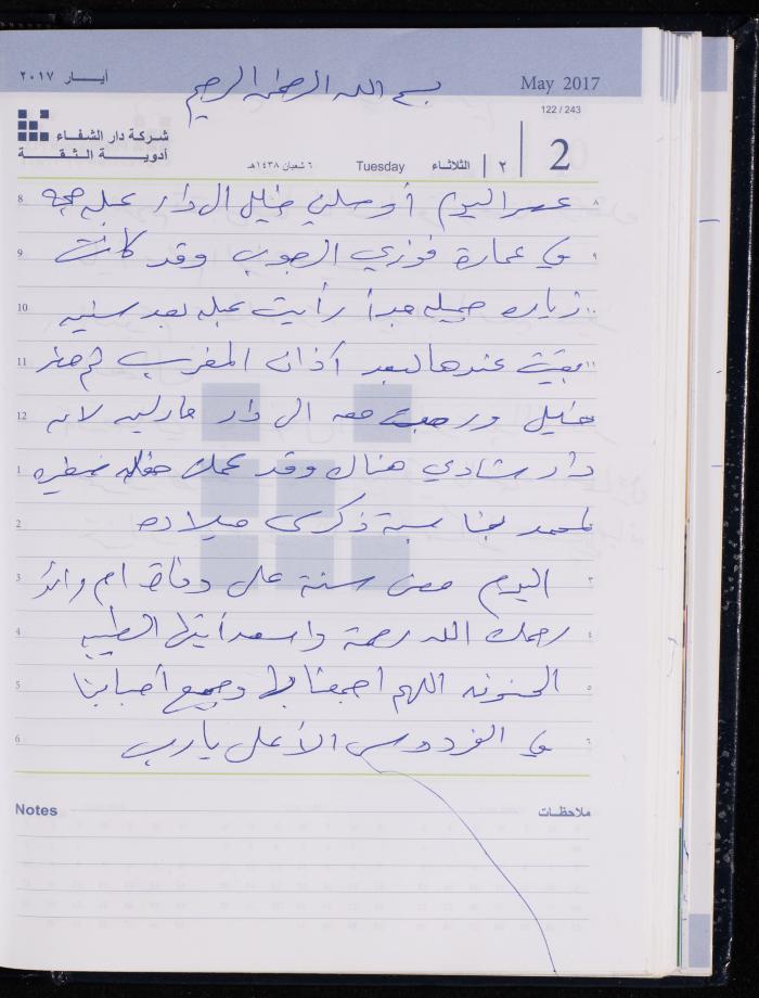 The Diary of Fadeyyeh Darabe, Dura- Hebron, 2017