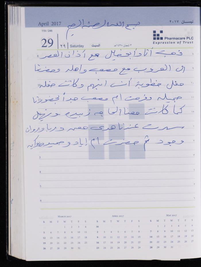 The Diary of Fadeyyeh Darabe, Dura- Hebron, 2017