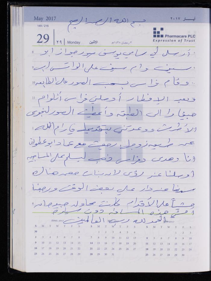 The Diary of Fadeyyeh Darabe, Dura- Hebron, 2017