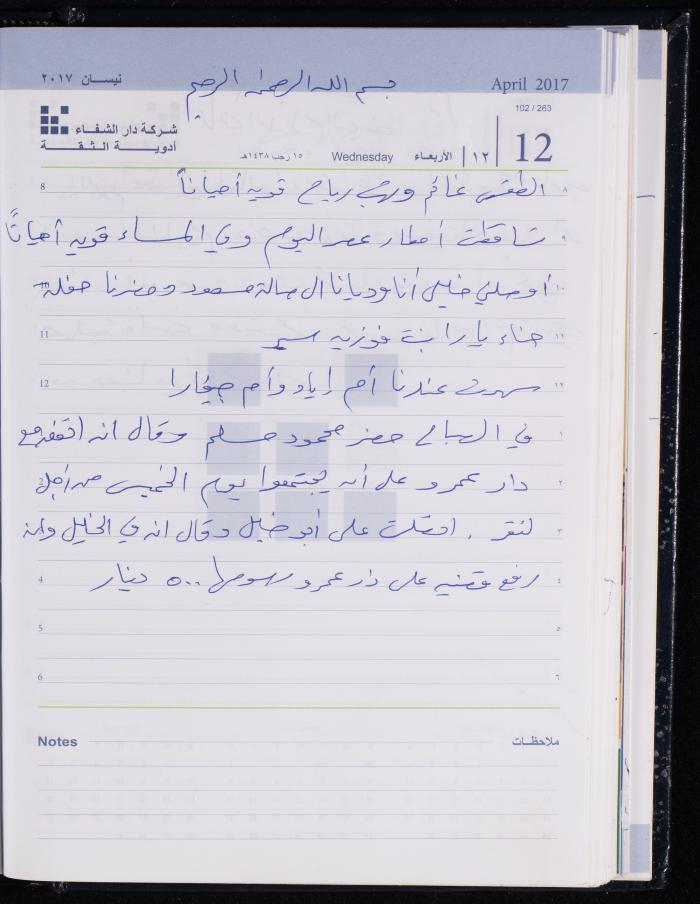 The Diary of Fadeyyeh Darabe, Dura- Hebron, 2017