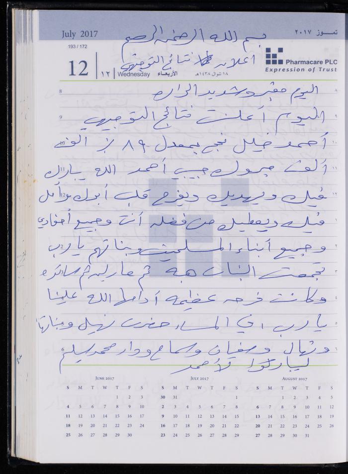 The Diary of Fadeyyeh Darabe, Dura- Hebron, 2017