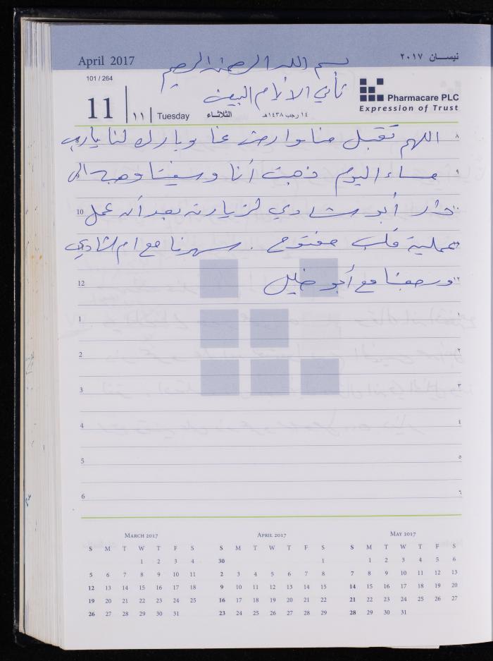 The Diary of Fadeyyeh Darabe, Dura- Hebron, 2017