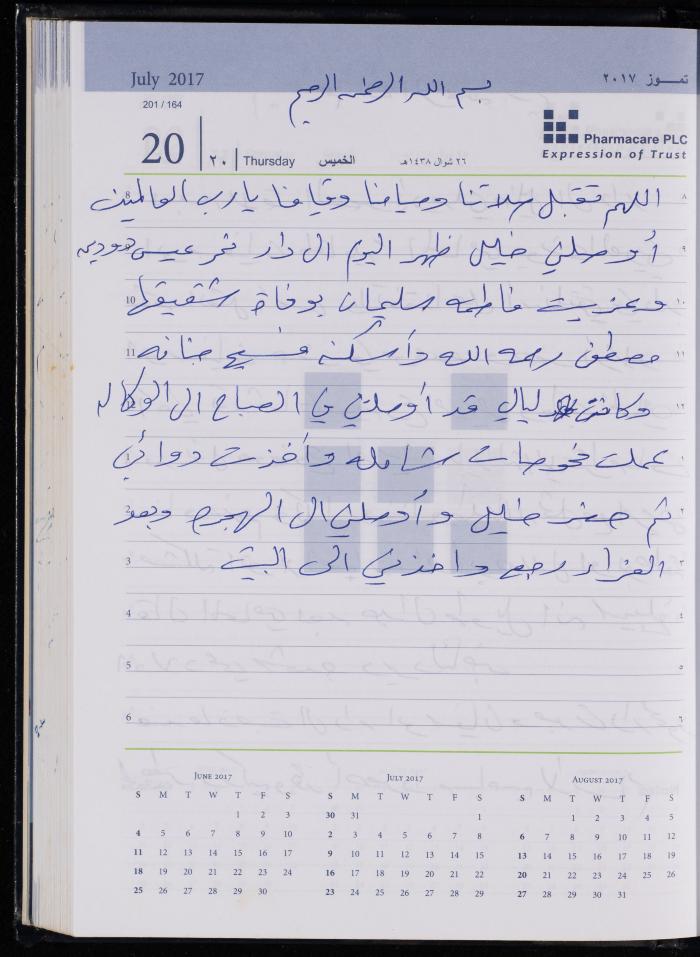 The Diary of Fadeyyeh Darabe, Dura- Hebron, 2017