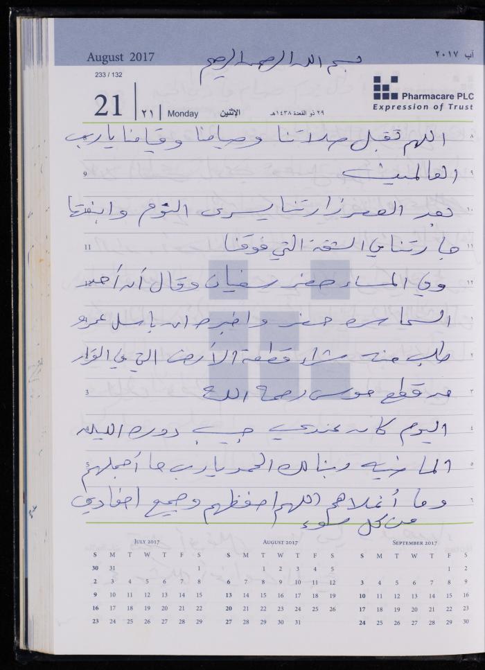 The Diary of Fadeyyeh Darabe, Dura- Hebron, 2017
