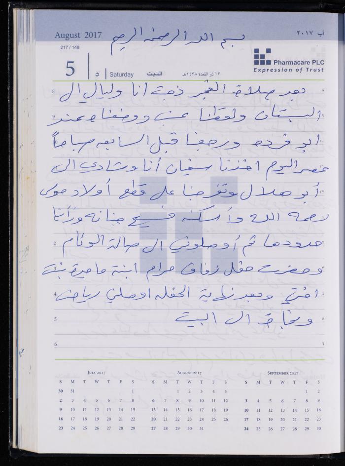 The Diary of Fadeyyeh Darabe, Dura- Hebron, 2017
