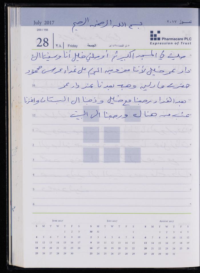 The Diary of Fadeyyeh Darabe, Dura- Hebron, 2017