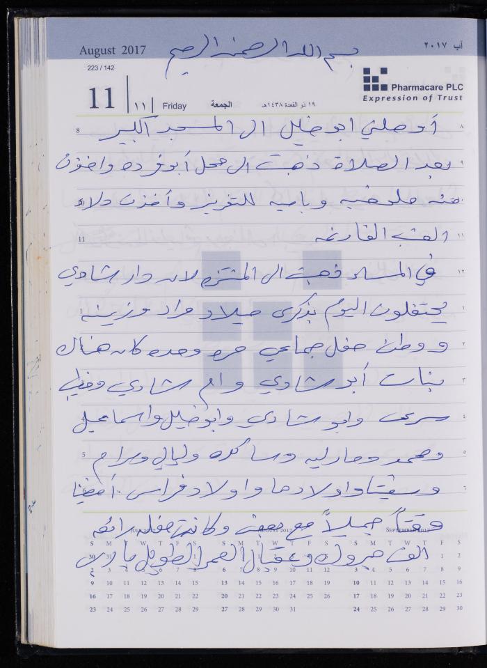 The Diary of Fadeyyeh Darabe, Dura- Hebron, 2017