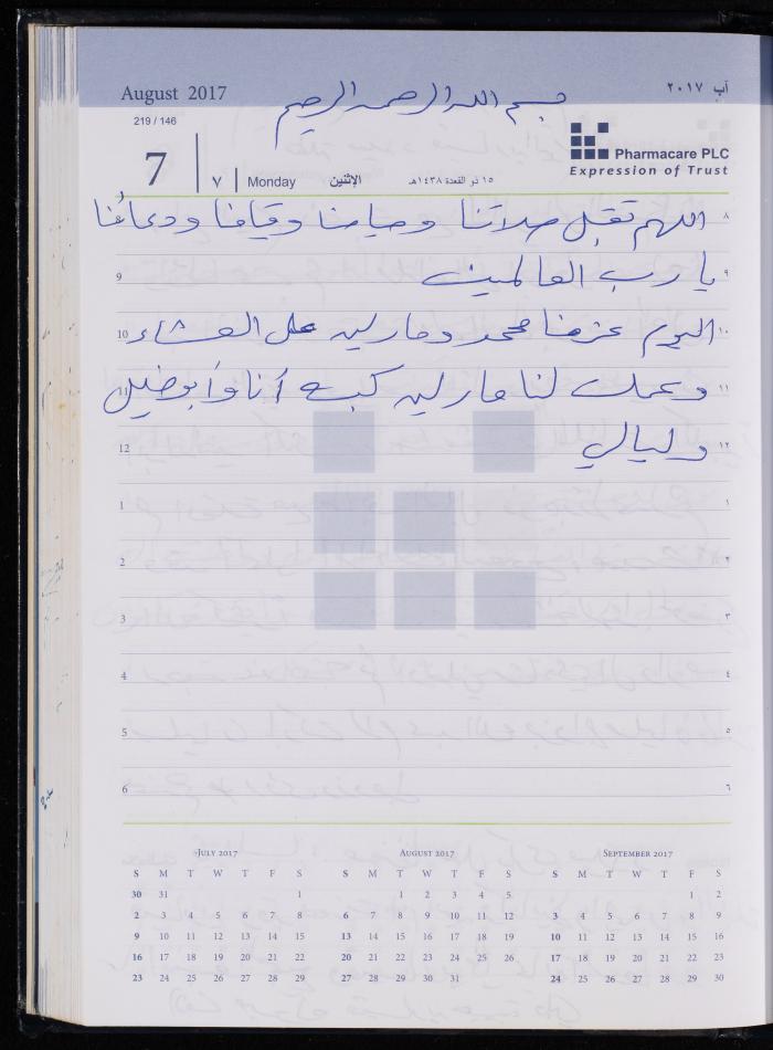 The Diary of Fadeyyeh Darabe, Dura- Hebron, 2017