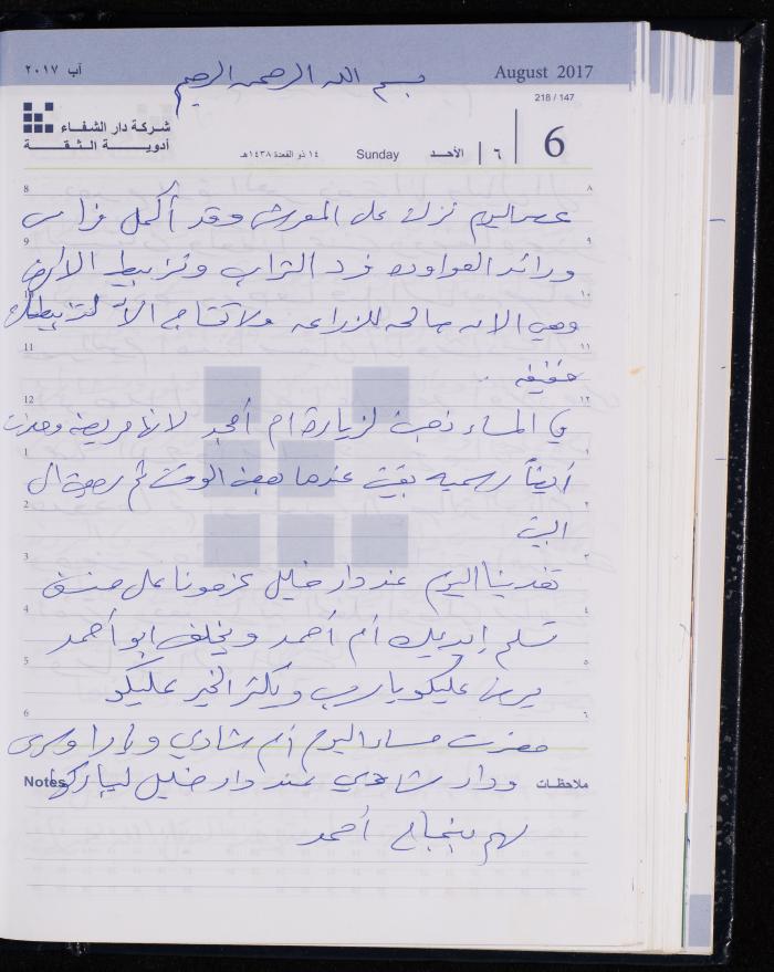 The Diary of Fadeyyeh Darabe, Dura- Hebron, 2017
