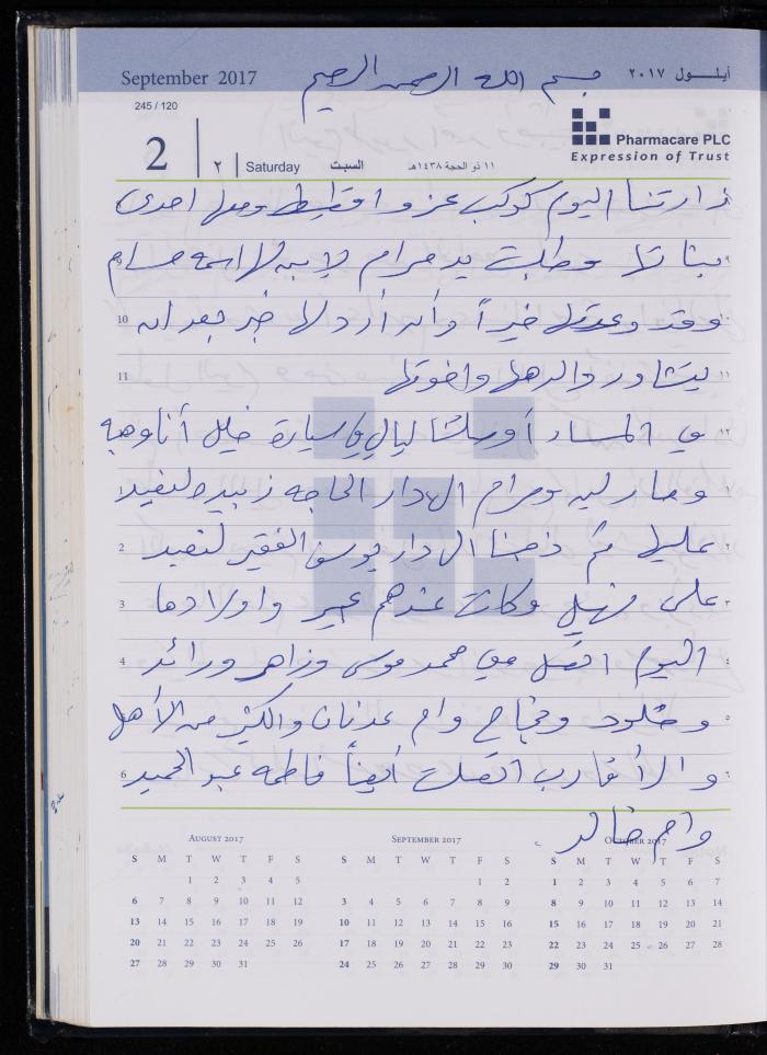 The Diary of Fadeyyeh Darabe, Dura- Hebron, 2017