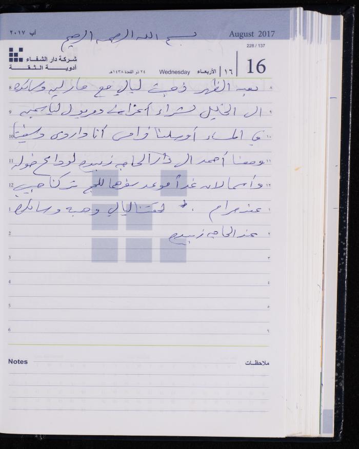 The Diary of Fadeyyeh Darabe, Dura- Hebron, 2017