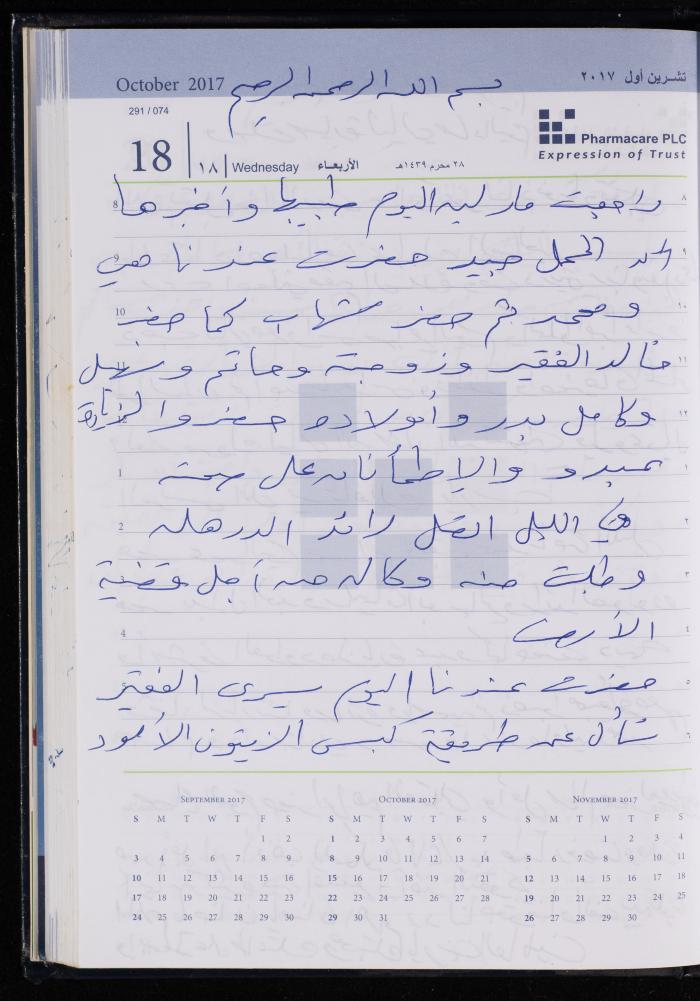 The Diary of Fadeyyeh Darabe, Dura- Hebron, 2017