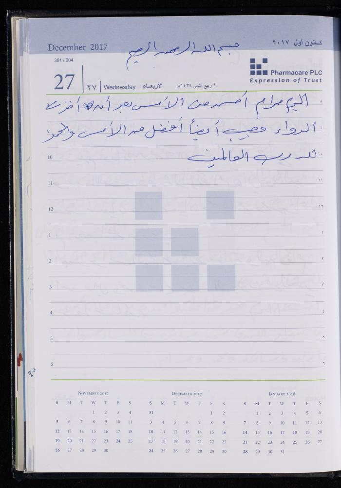 The Diary of Fadeyyeh Darabe, Dura- Hebron, 2017