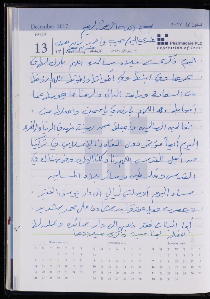 The Diary of Fadeyyeh Darabe, Dura- Hebron, 2017