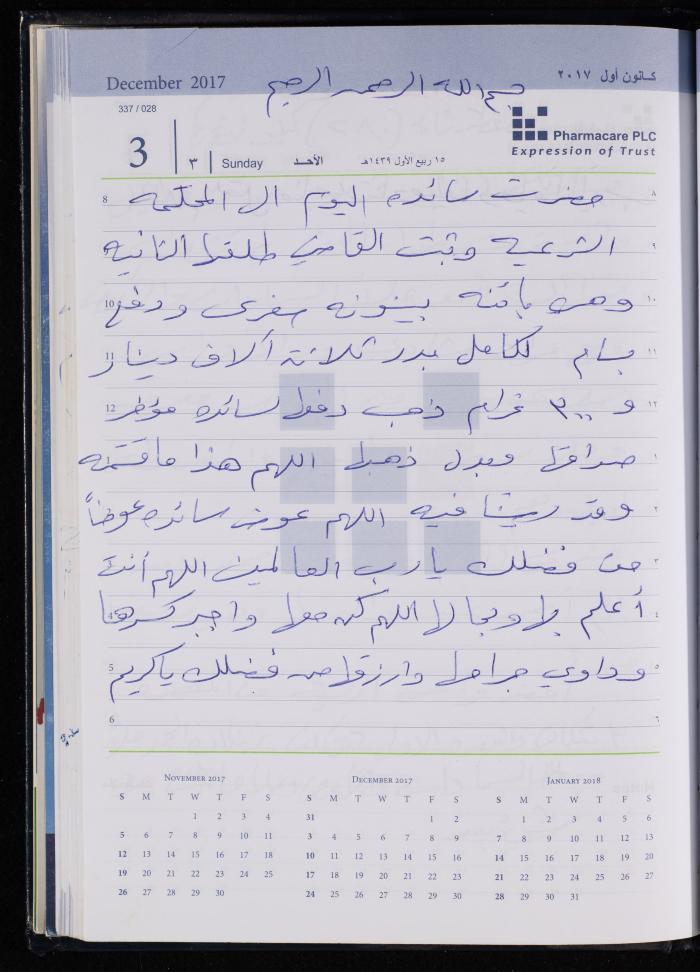 The Diary of Fadeyyeh Darabe, Dura- Hebron, 2017