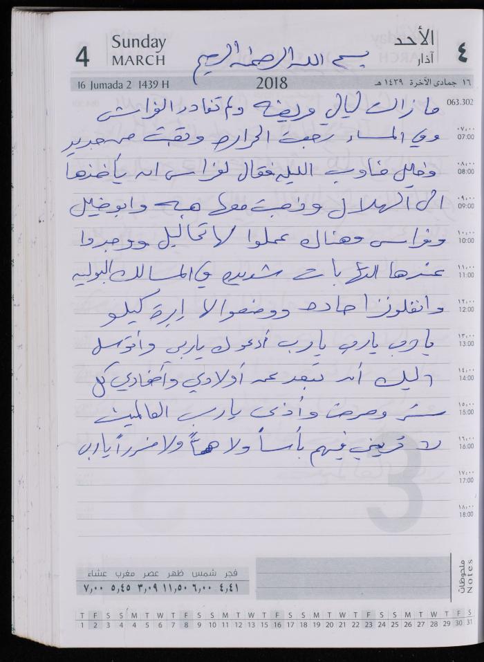 The Diary of Fadeyyeh Darabe, Dura- Hebron, 2018