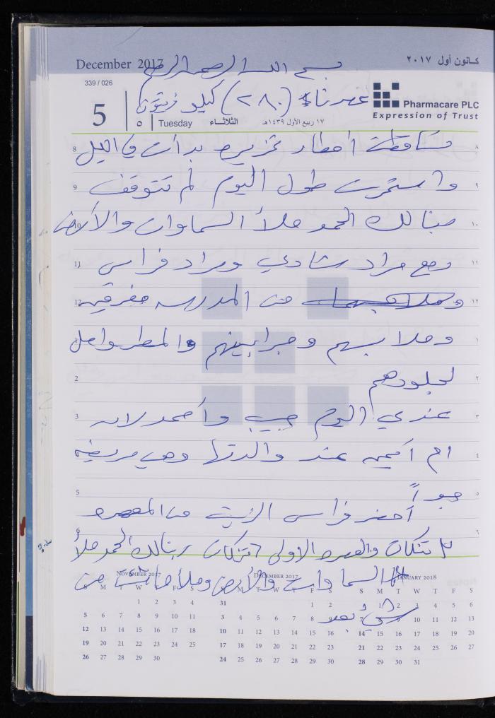The Diary of Fadeyyeh Darabe, Dura- Hebron, 2017