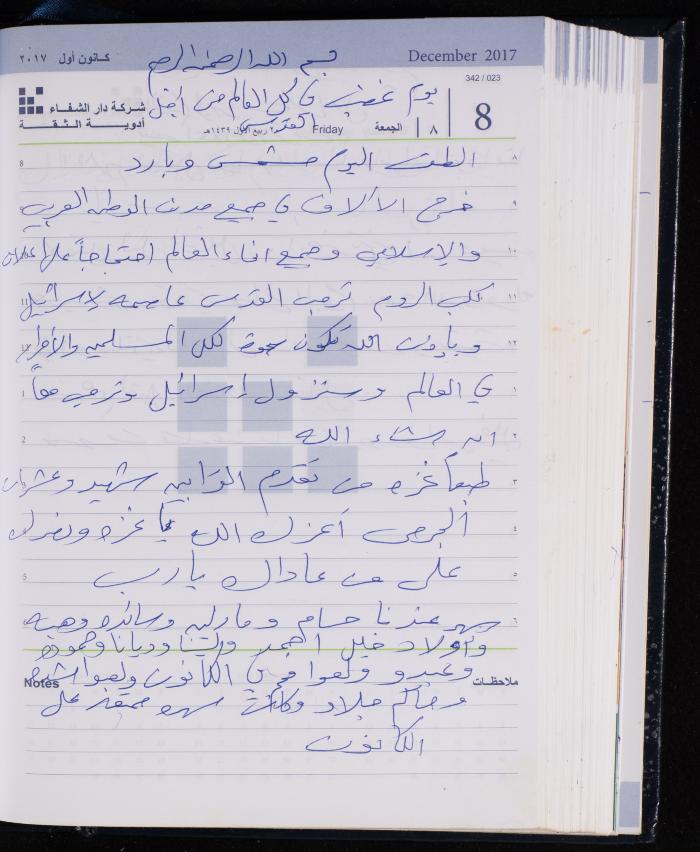 The Diary of Fadeyyeh Darabe, Dura- Hebron, 2017