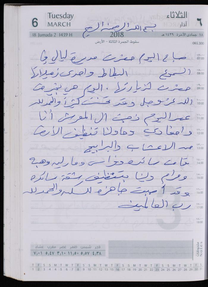 The Diary of Fadeyyeh Darabe, Dura- Hebron, 2018
