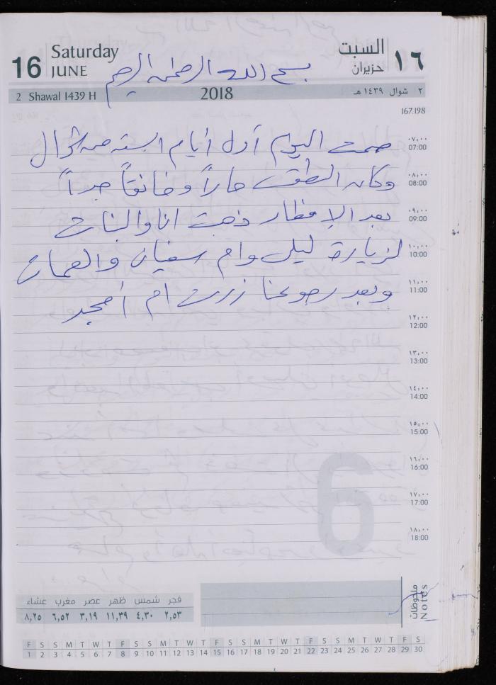 The Diary of Fadeyyeh Darabe, Dura- Hebron, 2018